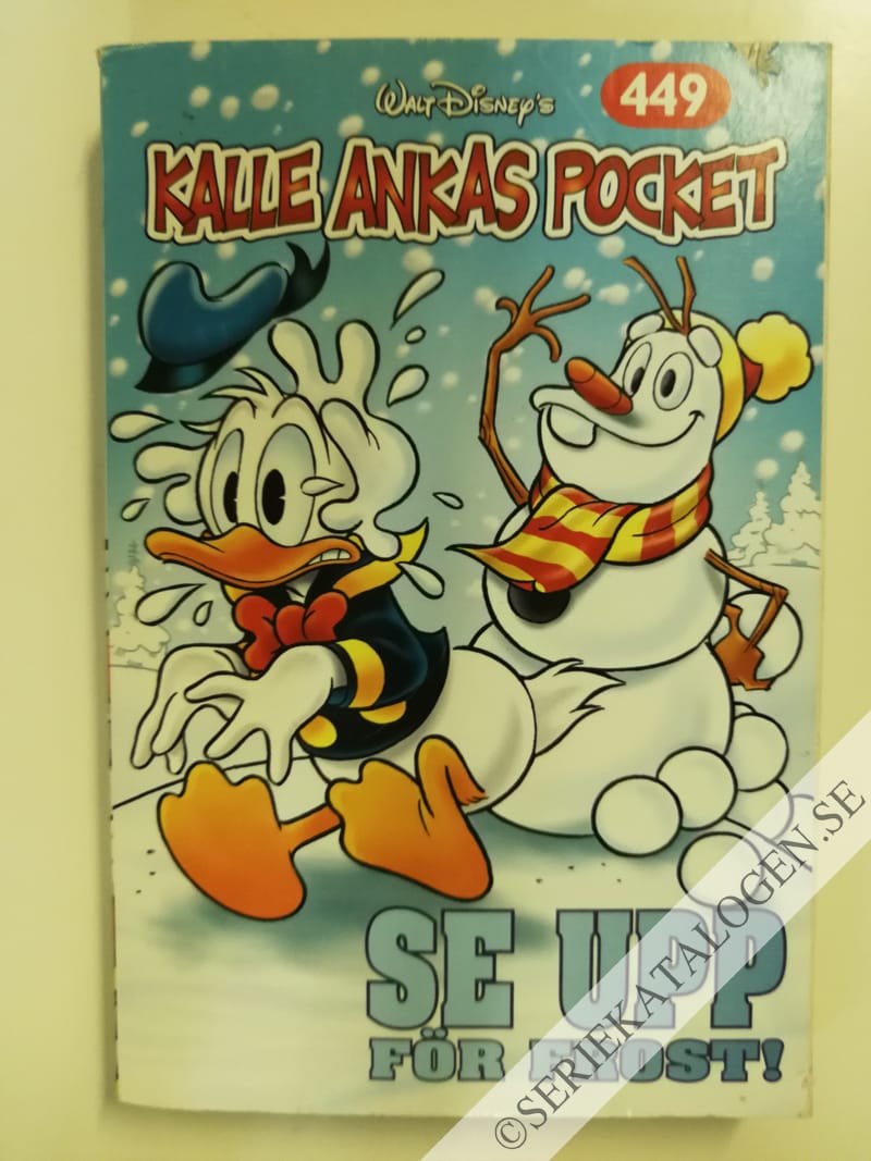 Framsida på Kalle Ankas pocket #449 - Se upp för frost! (2016)