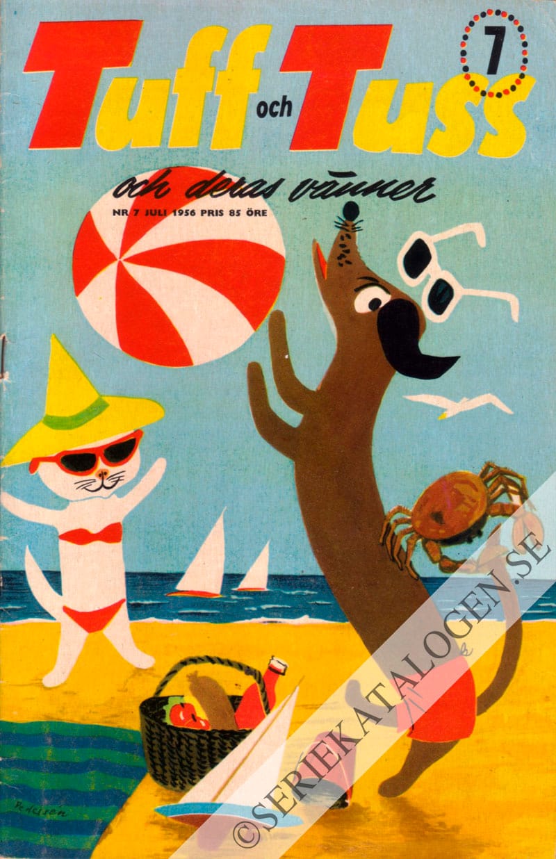 Framsida på Tuff och Tuss och deras vänner #7 (1956)