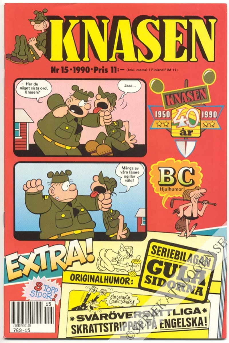 Framsida på Knasen #15 (1990)