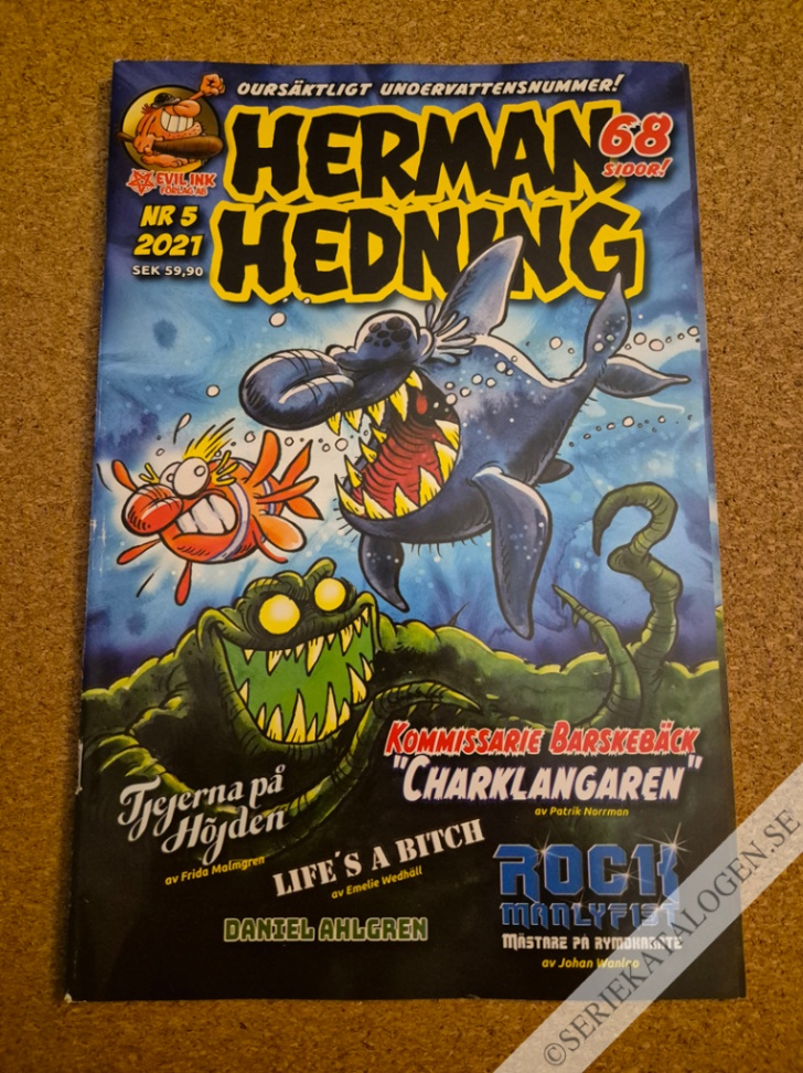 Framsida på Herman Hedning #5 (2021)