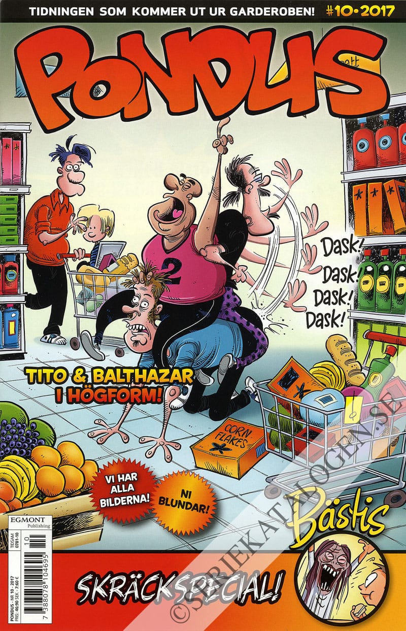 Framsida på Pondus #10 (2017)