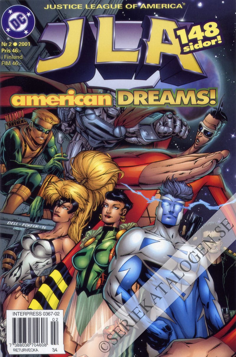 Framsida på Justice League of America - JLA #2 (2001)