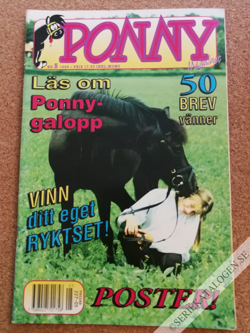 Framsida på Ponny-magasinet #5 (1993)