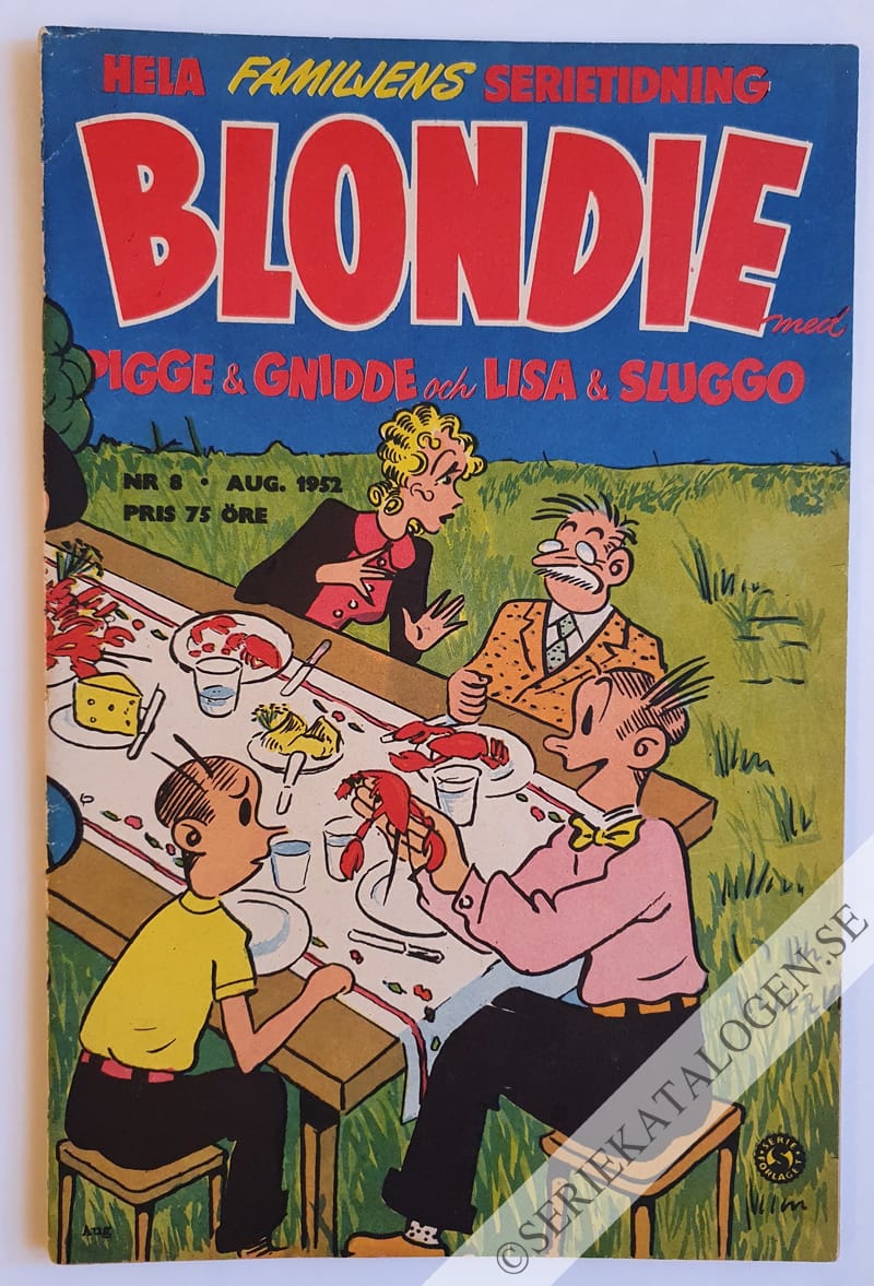 Framsida på Blondie #8 (1952)