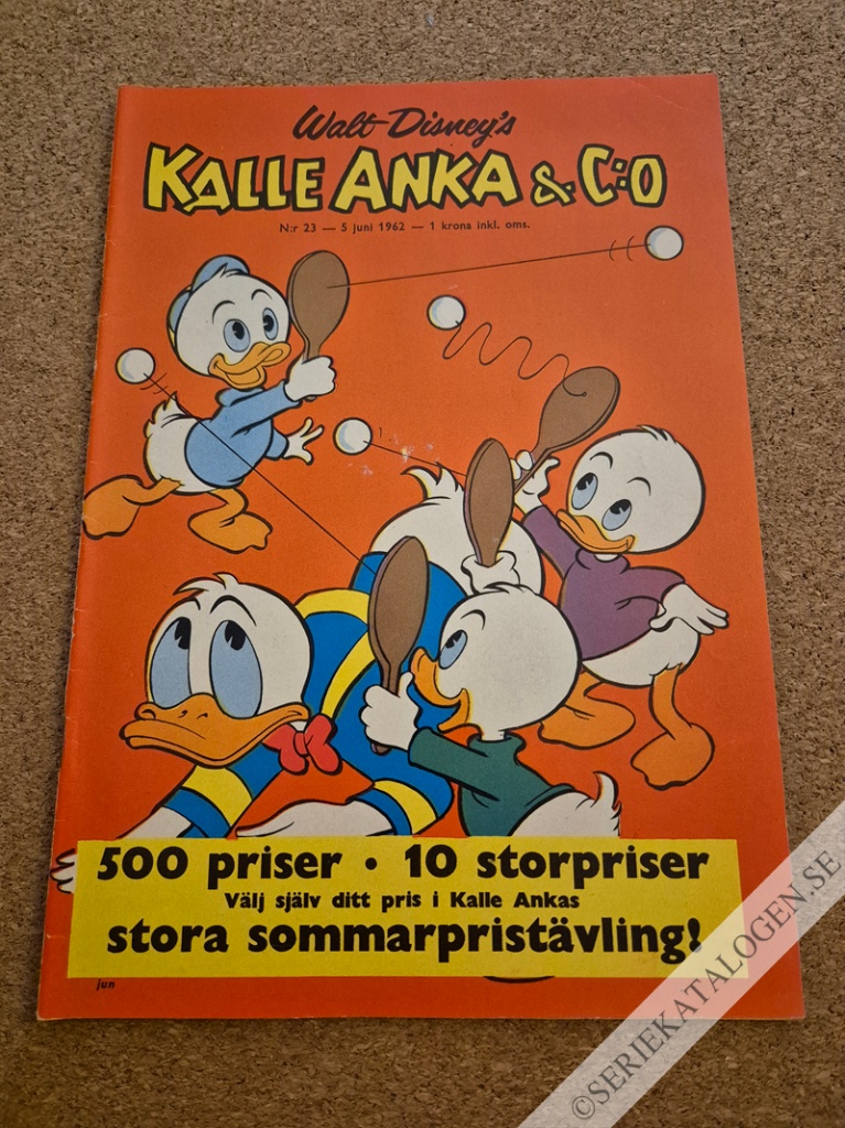 Framsida på Kalle Anka & C:o #23 (1962)
