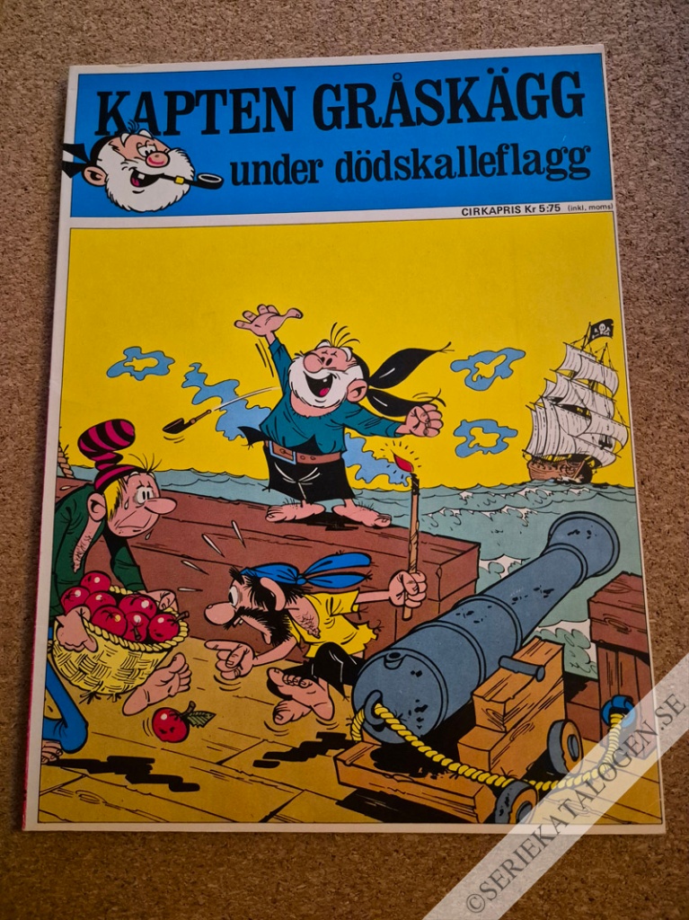 Framsida på Trumf-serien #4 - Kapten Gråskägg - Under dödskalleflagg (1971)