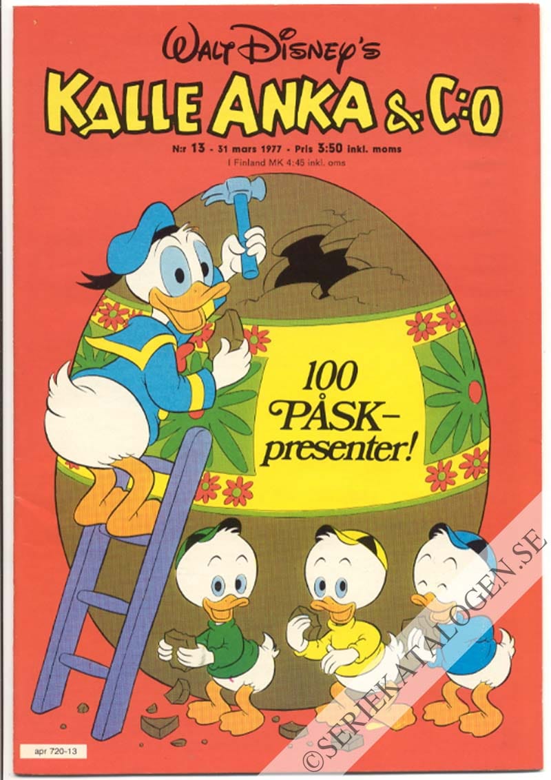 Framsida på Kalle Anka & C:o #13 (1977)