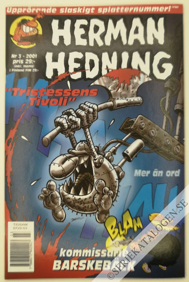 Framsida på Herman Hedning #3 (2001)