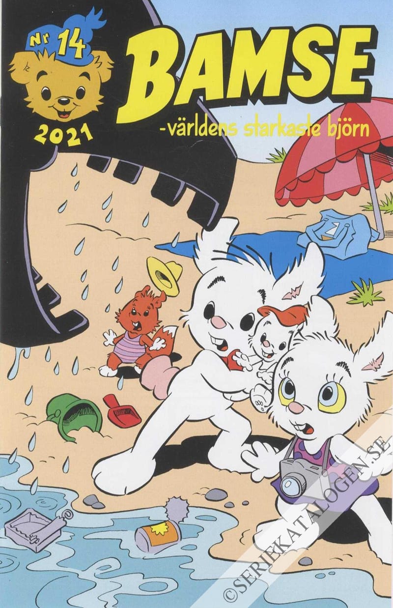 Framsida på Bamse #14 (2021)