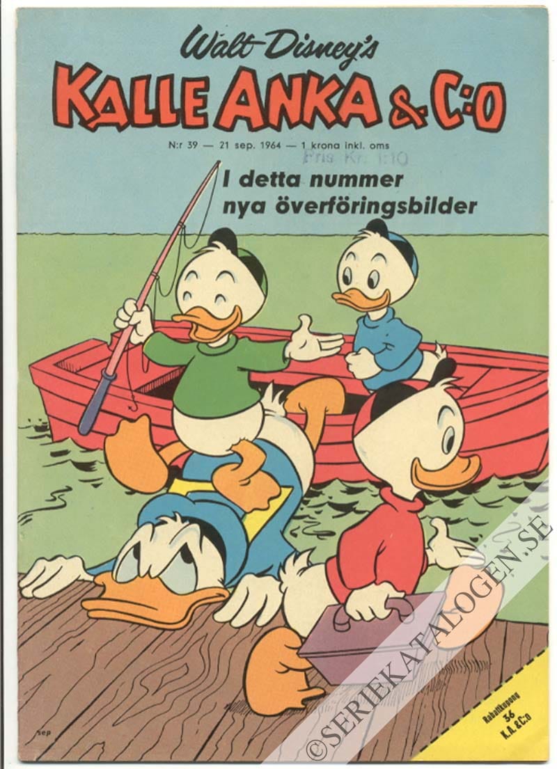 Framsida på Kalle Anka & C:o #39 (1964)