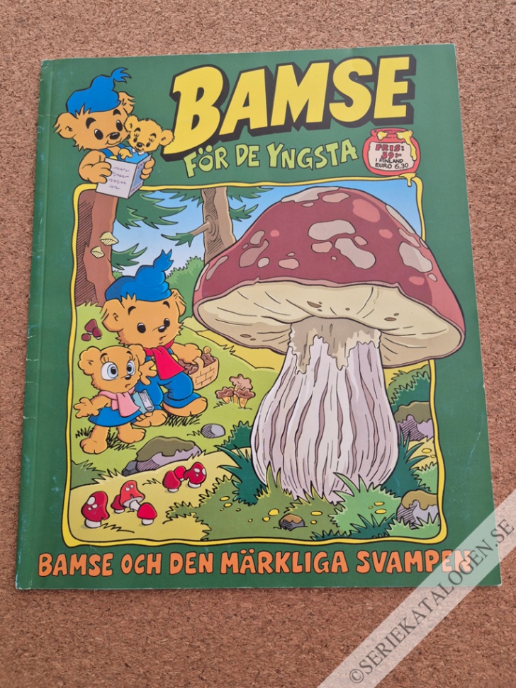 Framsida på Bamse för de yngsta #7 - Bamse och den märkliga svampen (2019)