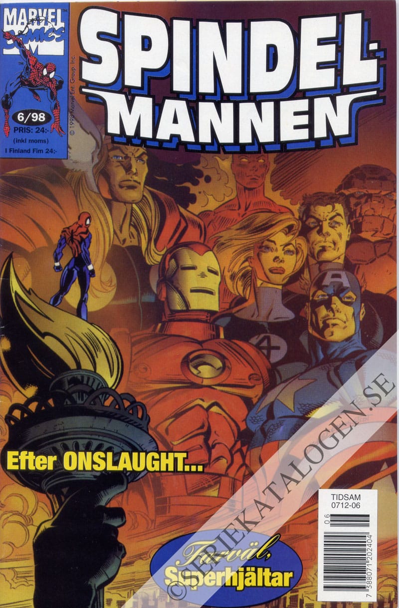 Framsida på Spindelmannen #6 (1998)