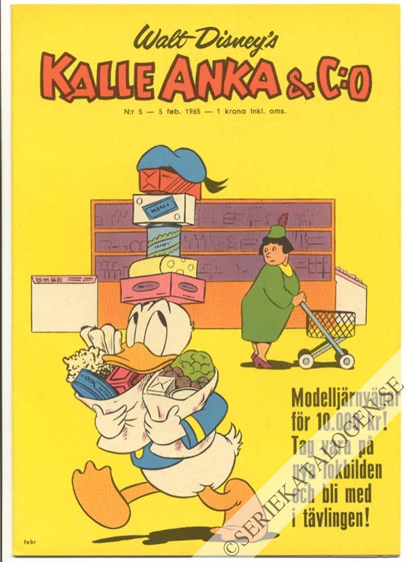 Framsida på Kalle Anka & C:o #5 (1965)
