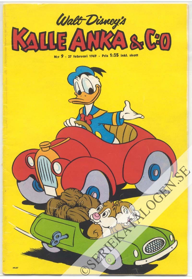 Framsida på Kalle Anka & C:o #9 (1969)