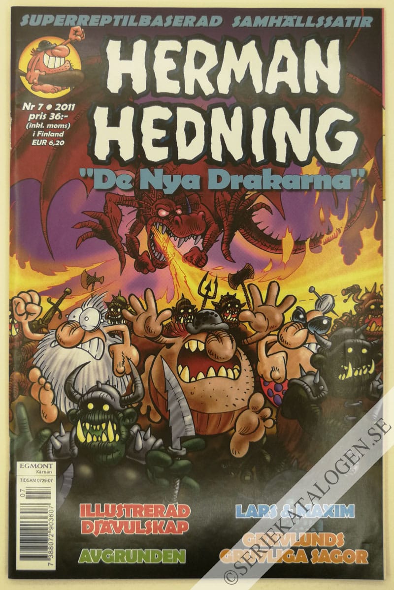 Framsida på Herman Hedning #7 (2011)