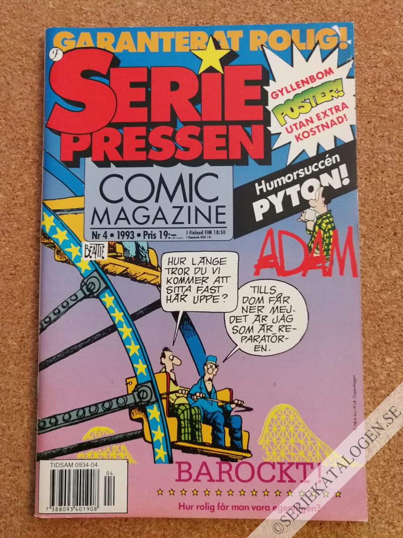 Framsida på Seriepressen #4 (1993)