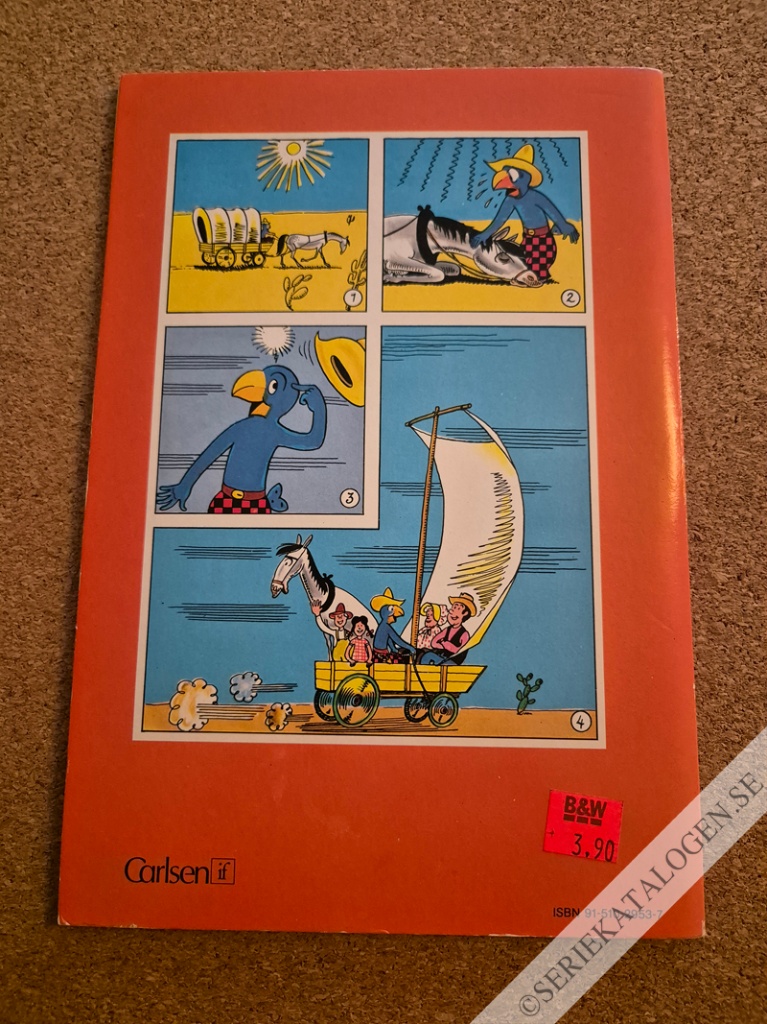 Baksida på Globi i vilda västern (1982)