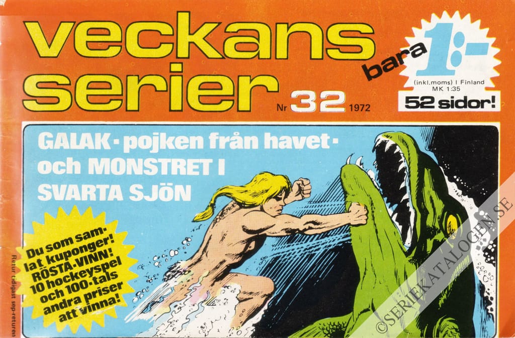 Framsida på Veckans serier #32 (1972)