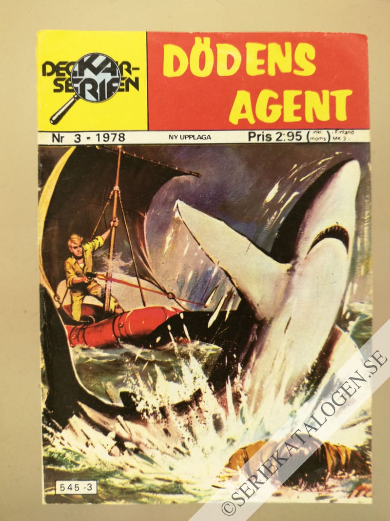 Framsida på Deckarserien Dödens agent (1978)