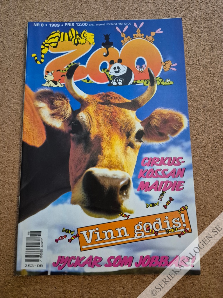 Framsida på Zoo #8 (1989)