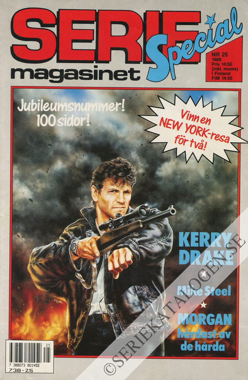 Framsida på Seriemagasinet #25 (1988)