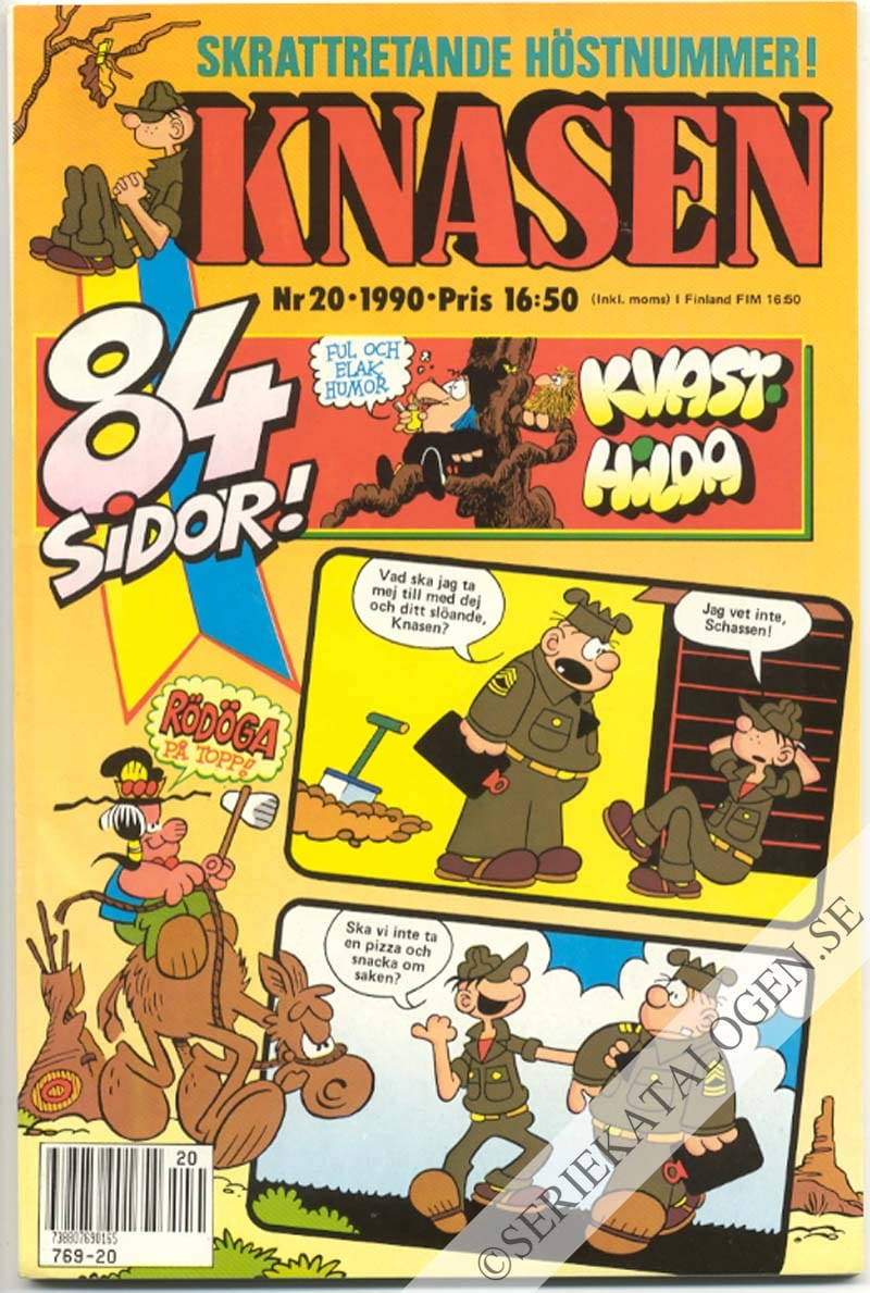 Framsida på Knasen #20 (1990)