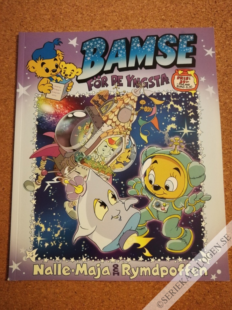 Framsida på Bamse för de yngsta Nalle-Maja och Rymdpoffen (2021)