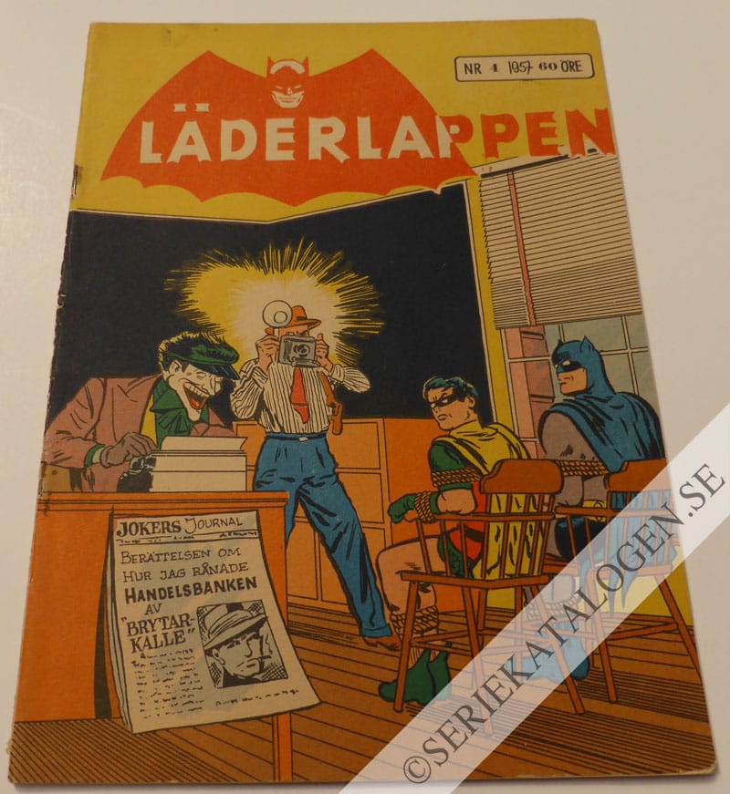 Framsida på Läderlappen och Robin #4 (1957)