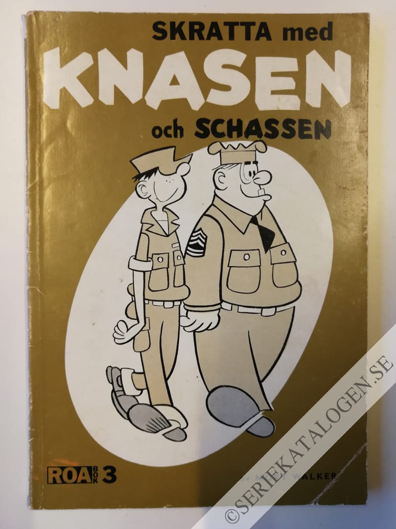 Framsida på Roa-bok Skratta med Knasen och Schassen (1962)