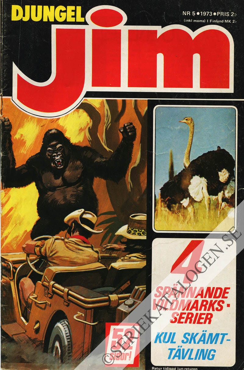 Framsida på Djungel-Jim #5 (1973)