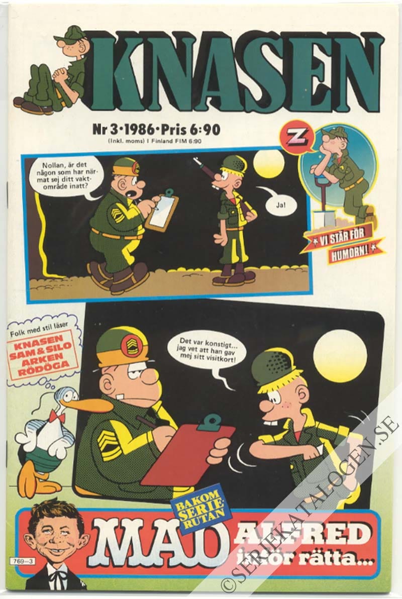 Framsida på Knasen #3 (1986)