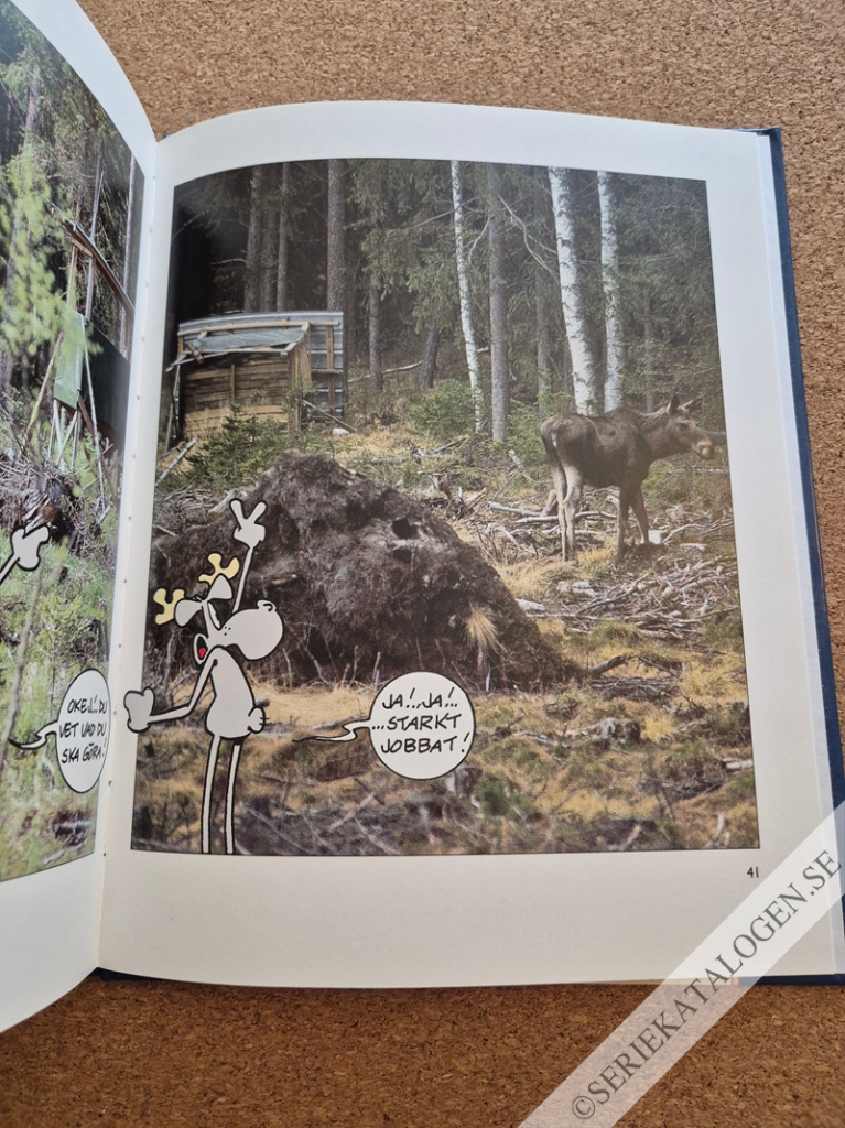 Exempel på Hälge tar korn på älgtorn (1999)