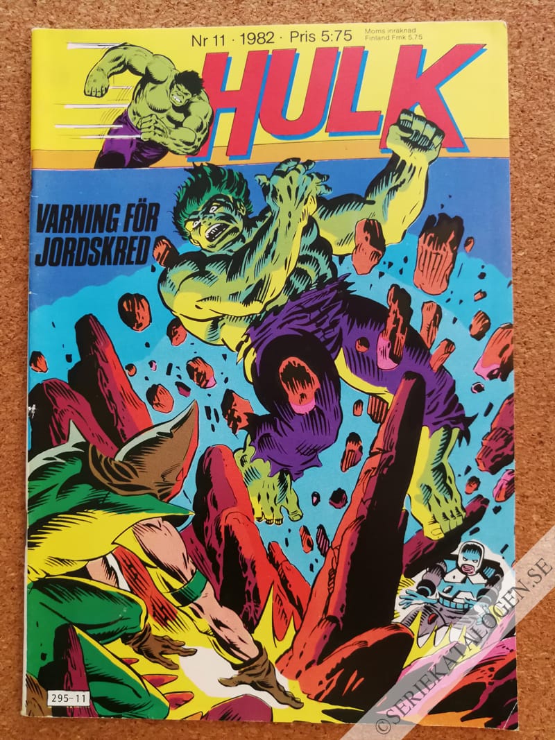 Framsida på Hulk #11 (1982)