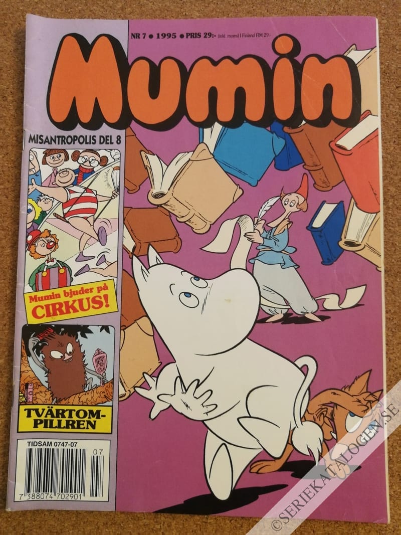 Framsida på Muminmagasinet #7 (1995)
