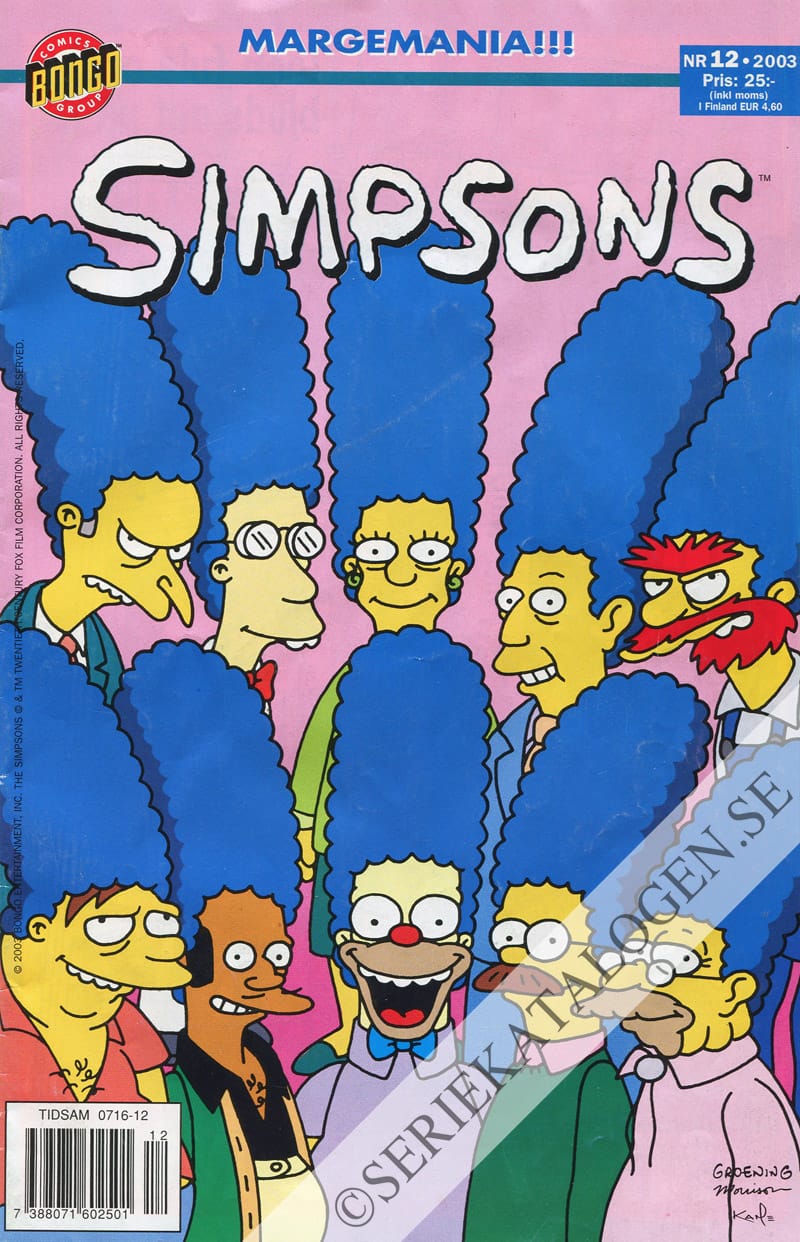 Framsida på Simpsons #12 (2003)