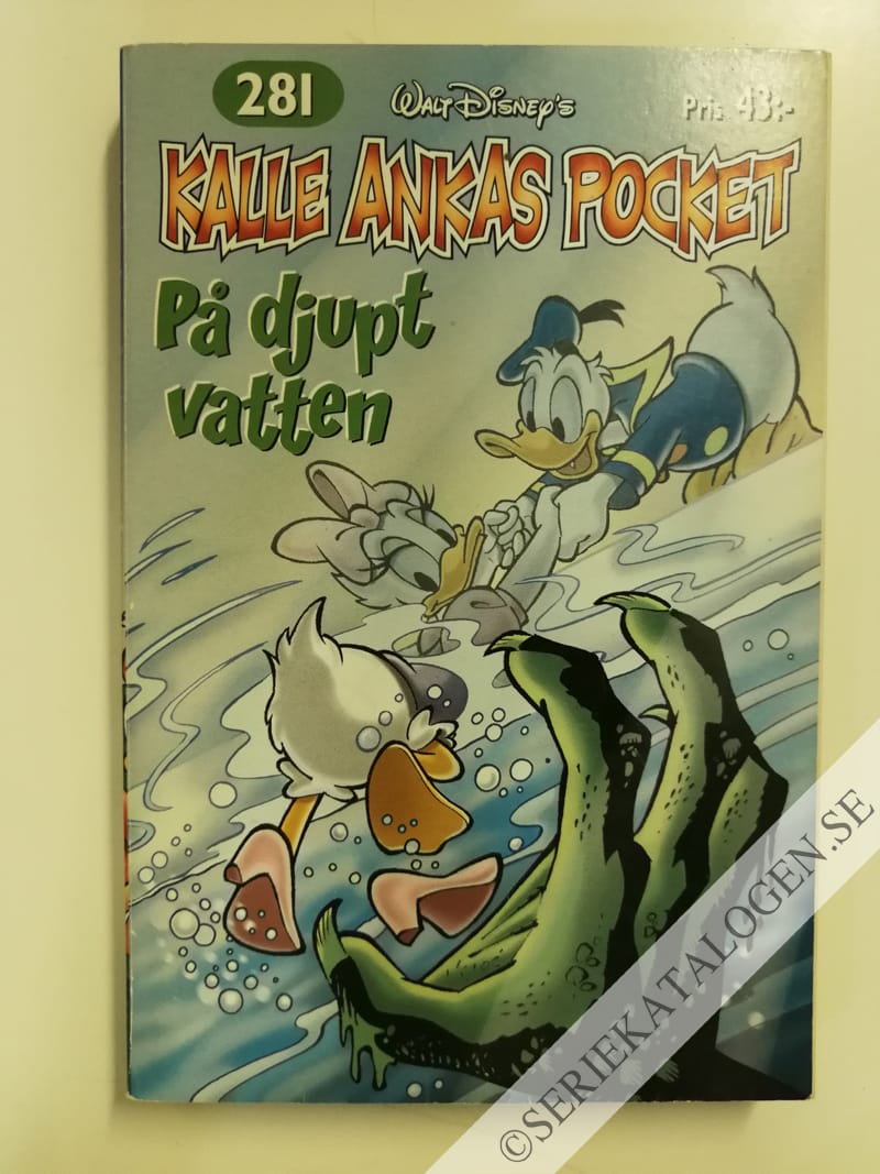 Framsida på Kalle Ankas pocket #281 - På djupt vatten (2003)