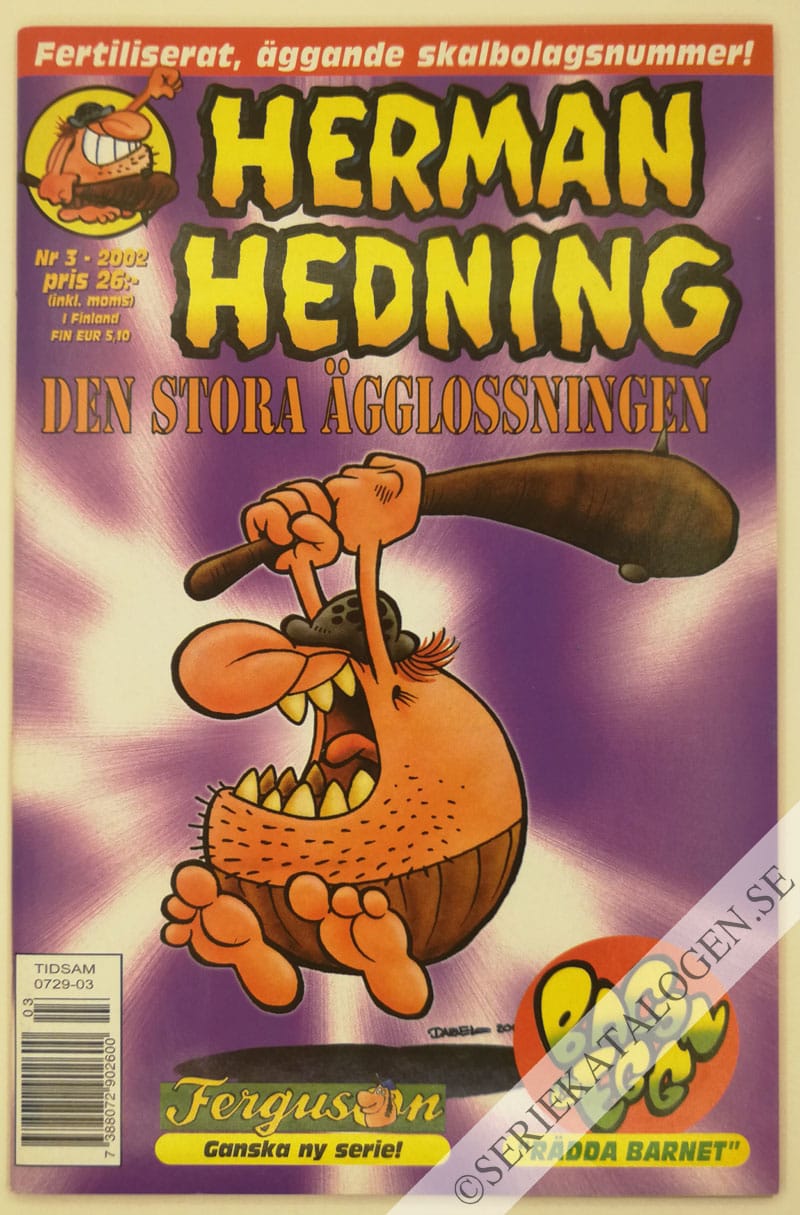 Framsida på Herman Hedning #3 (2002)