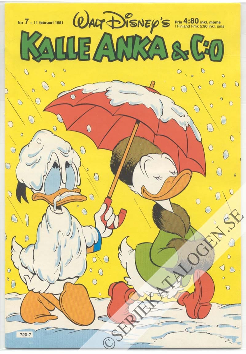Framsida på Kalle Anka & C:o #7 (1981)