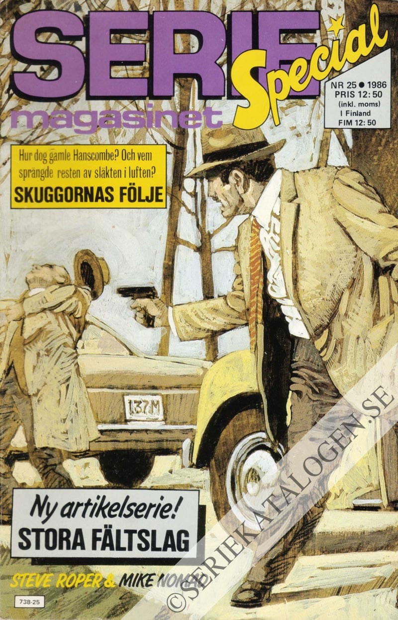 Framsida på Seriemagasinet #25 (1986)