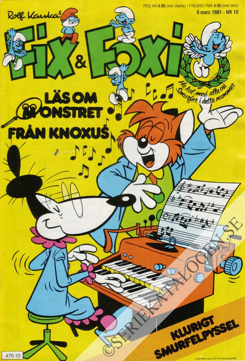 Framsida på Fix och Foxi #10 (1981)