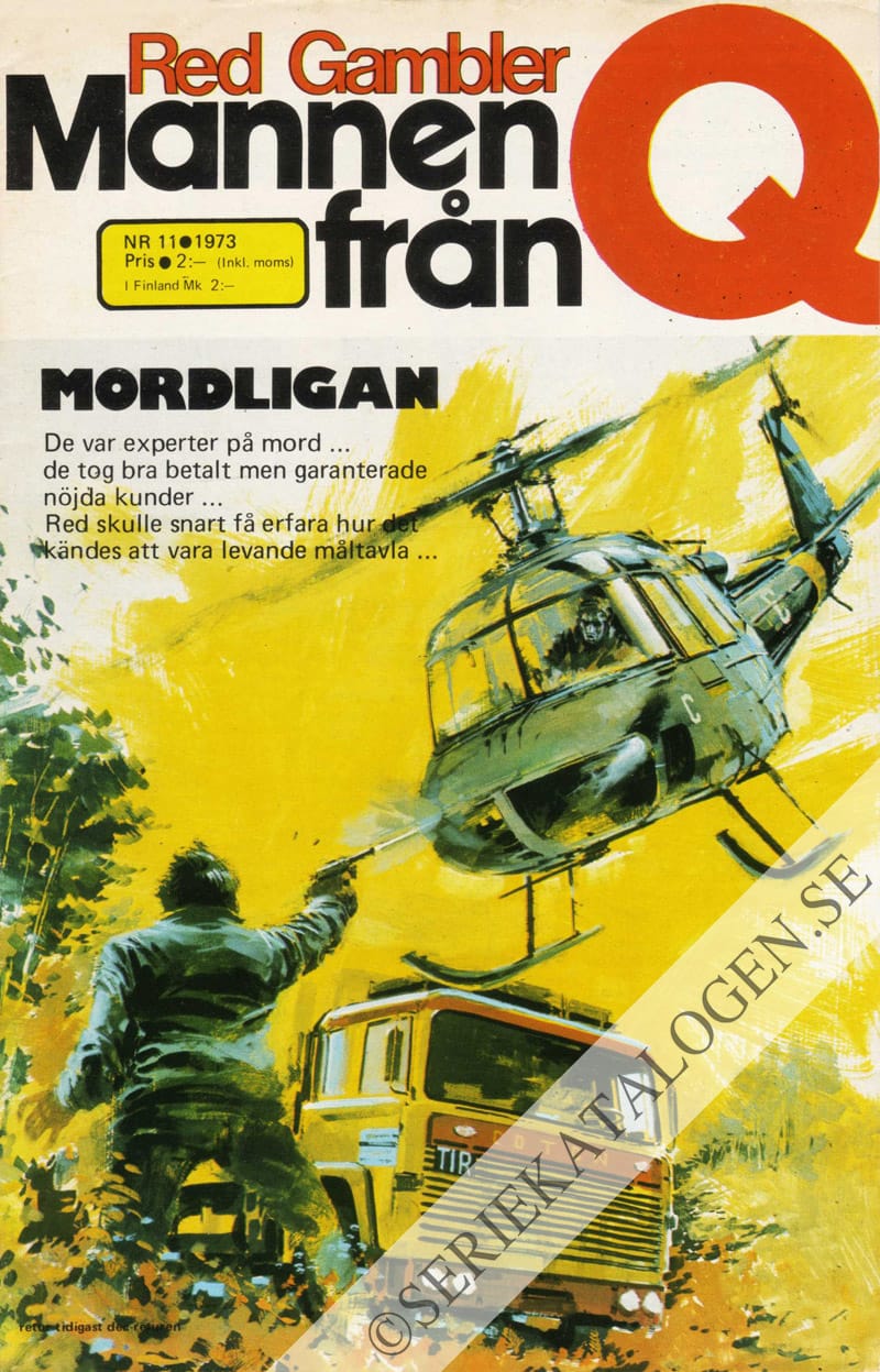 Framsida på Red Gambler - Mannen från Q #11 (1973)