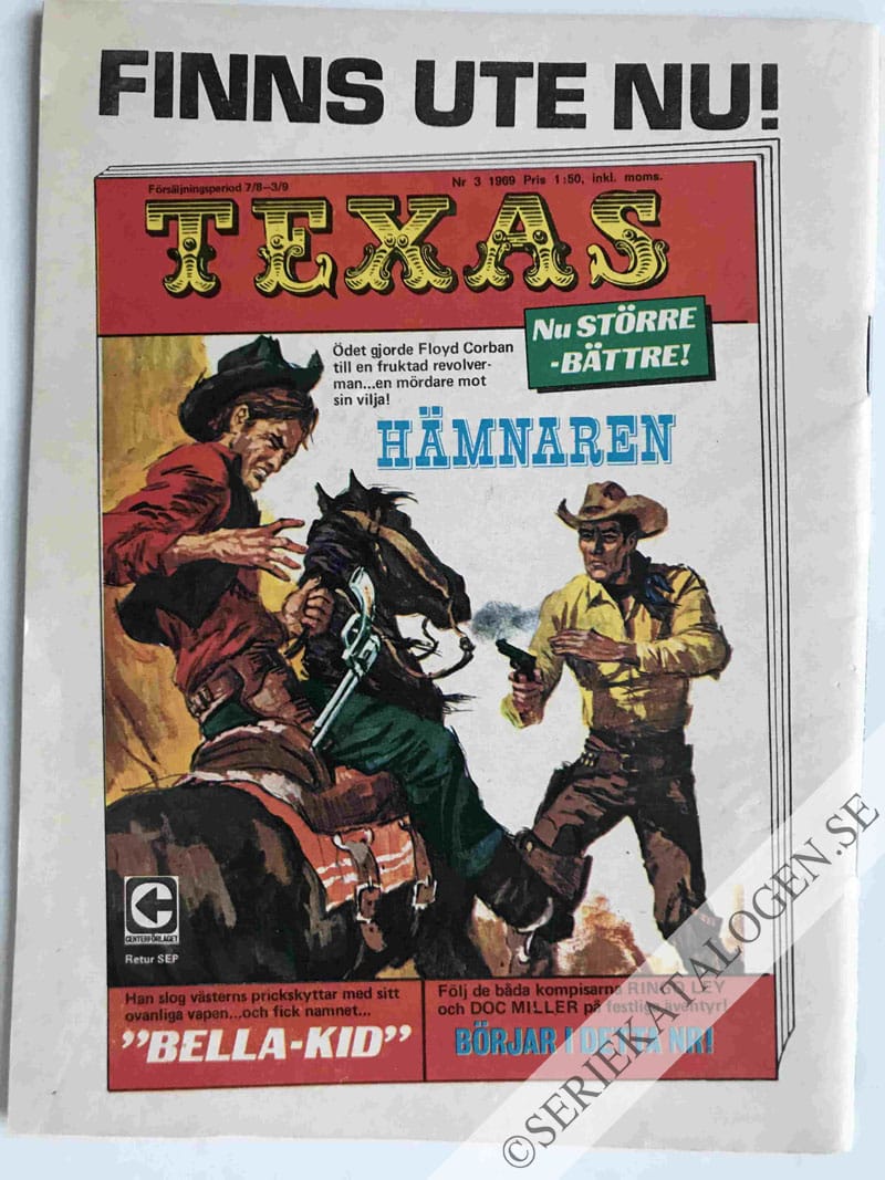 Baksida på Farlig kurs (1969)