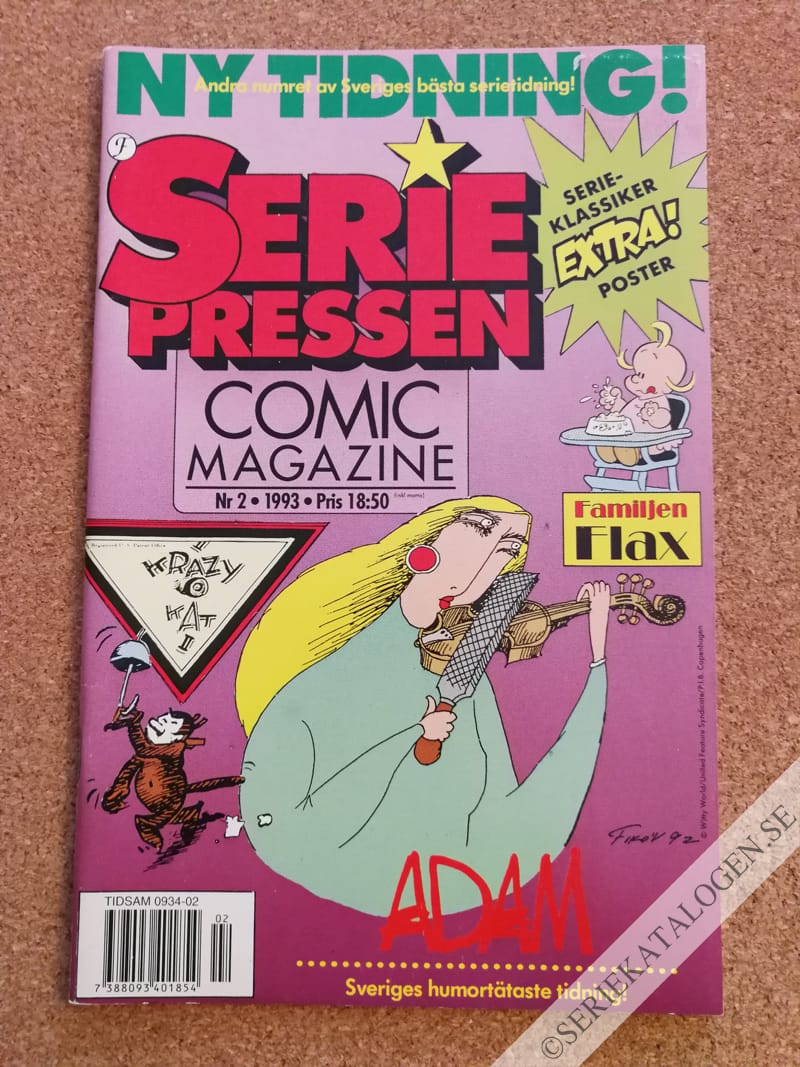 Framsida på Seriepressen #2 (1993)