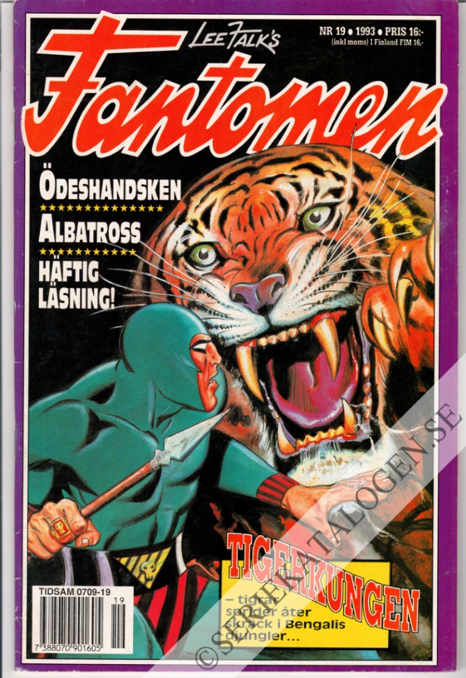 Framsida på Fantomen #19 (1993)