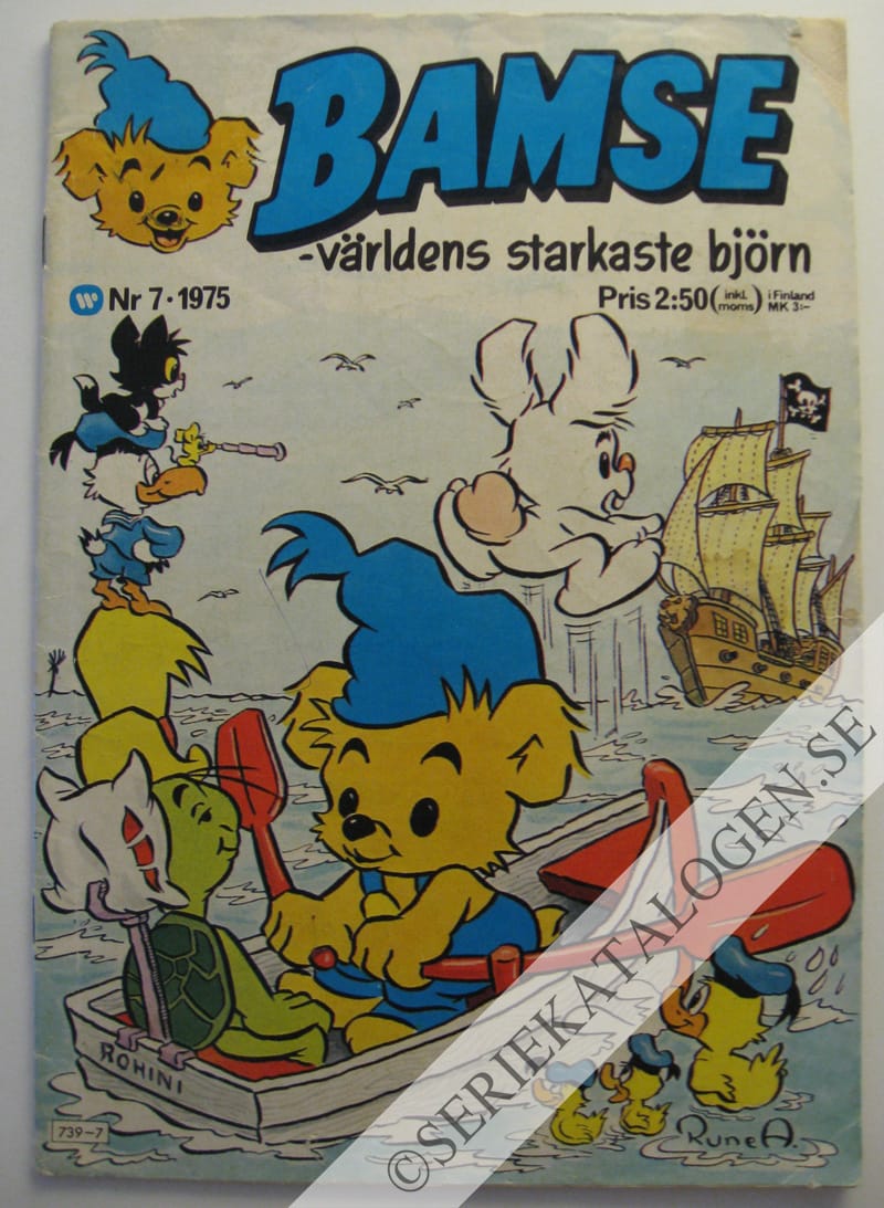 Framsida på Bamse - världens starkaste björn #7 (1975)