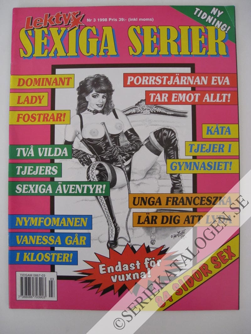 Framsida på Lektyr - sexiga serier #3 (1998)