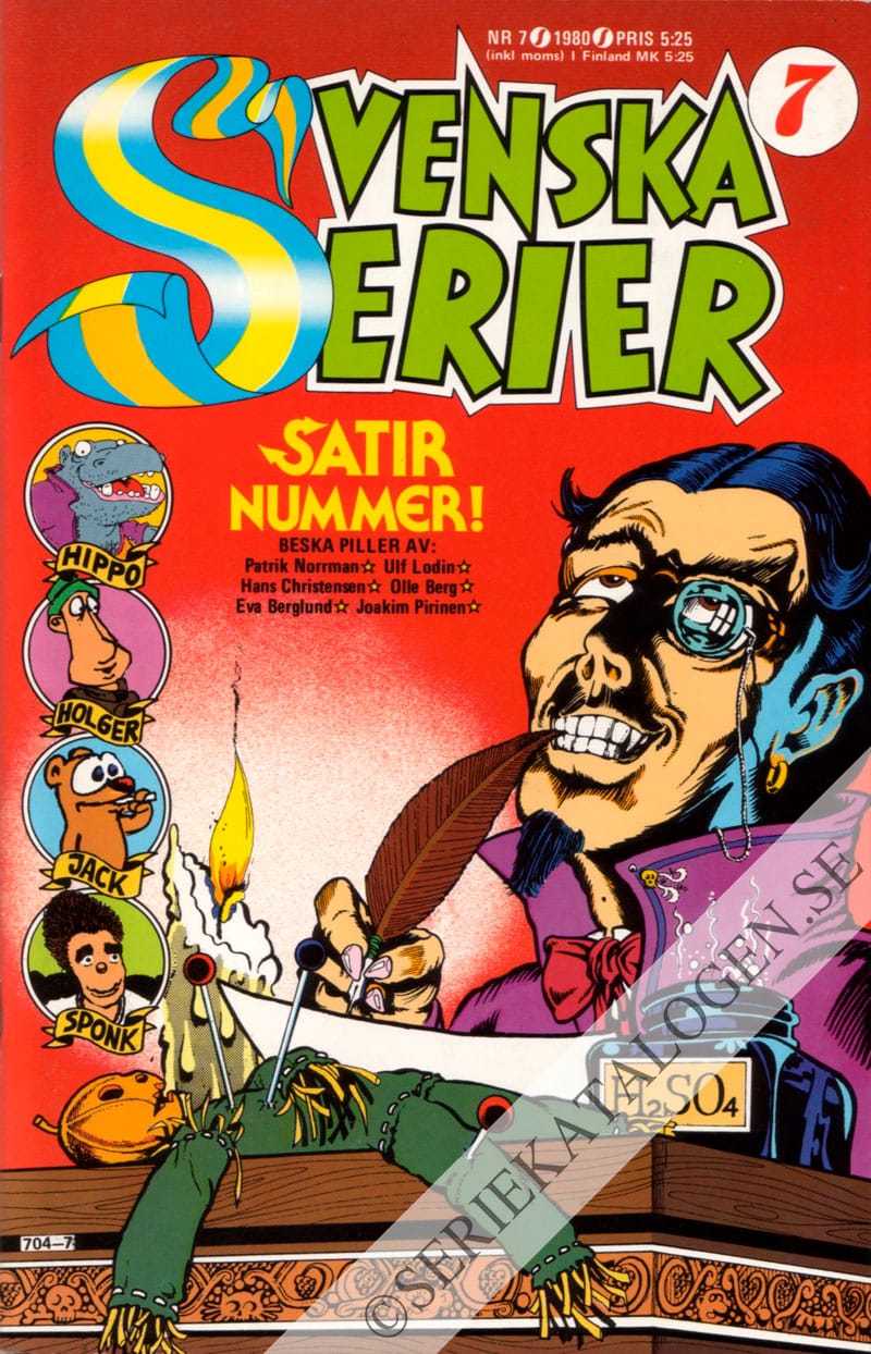 Framsida på Svenska serier #7 (1980)