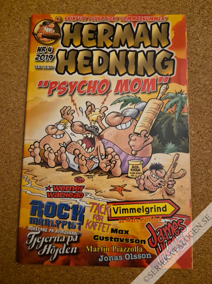 Framsida på Herman Hedning #4 (2019)