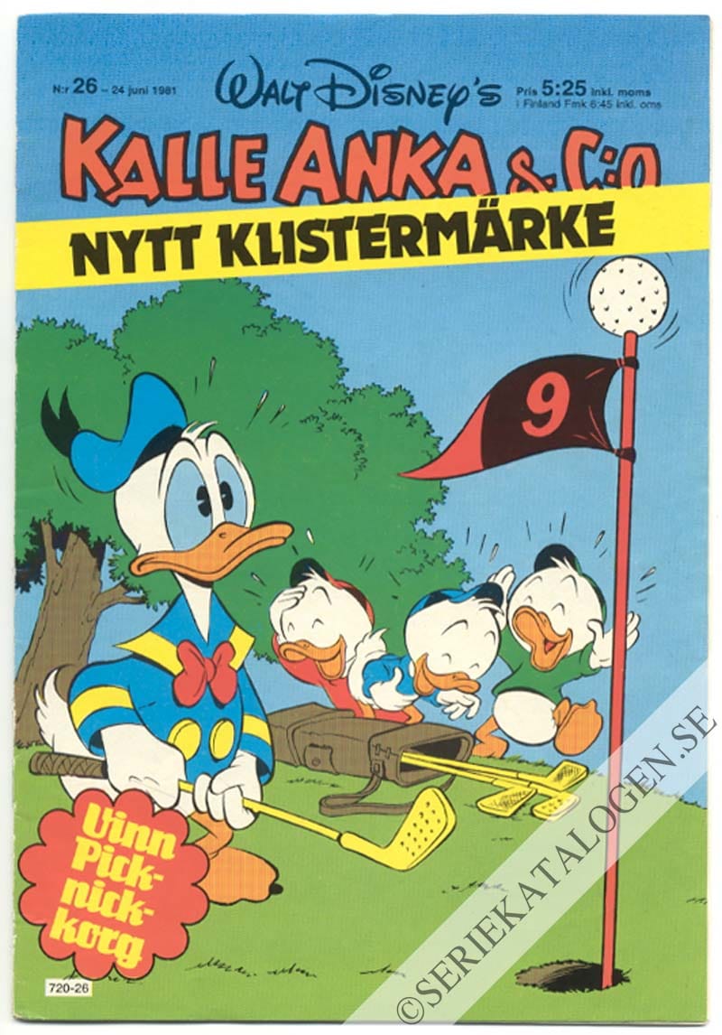 Framsida på Kalle Anka & C:o #26 (1981)