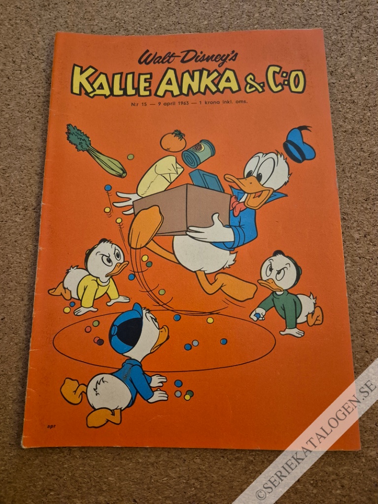Framsida på Kalle Anka & C:o #15 (1963)